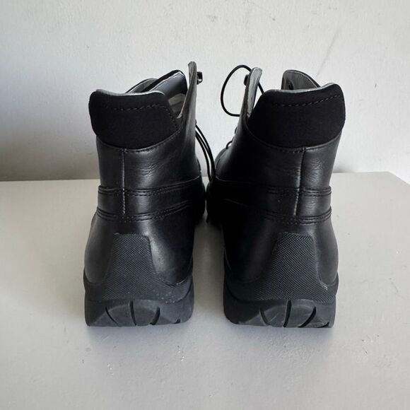 Kenneth Cole Leather Waterproof Rain Storm Leather Lace Up Stylish Boots Black main image 5